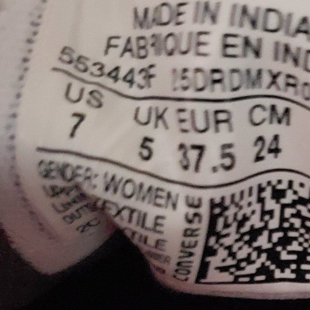 EUC CTAS Converse Double Tongue Ox 553443F Gray (7) KICKS - Picture 3 of 6